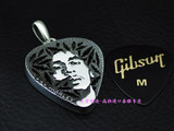 Bob Marley（鲍勃&amp;middot;马利）肖像纯银吉他拨片盒泰银吊坠