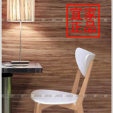 诺米拉出口欧洲风格白色餐椅桦木实木靠背正品餐厅椅子特价
