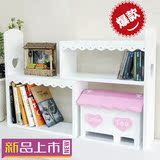 特价韩式桌面简易小书架创意 组合置物厨房收纳架 宜家书柜实木