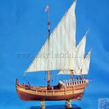 尼娜号1:50哥伦布发现新大陆成员 木质古典帆船模型拼装套材 远晴