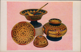 五十年代明信片-美7彝族餐具工艺美术