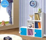 宜家书柜儿童玩具柜小柜子书橱储物柜自由组合书柜隔断柜带门书柜