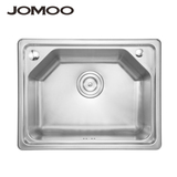 JOMOO九牧水槽SUS304不锈钢厨房水槽 单槽一体成型拉丝加厚洗菜盆