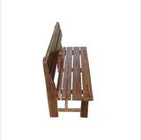 实木椅碳化木长椅子公园户外防腐木酒吧餐椅长条靠背椅子双人长凳