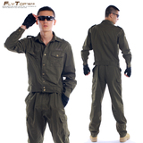 最新款中国军装夏季薄款纯棉透气长袖特种兵迷彩服套装男正品包
