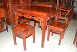 红木家具 中式现代简约实木功夫泡茶台茶具 小叶红檀木大八仙茶桌