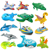 包邮INTEX儿童游泳圈动物大海龟黑鲸鱼座骑宝宝水上坐骑玩水玩具