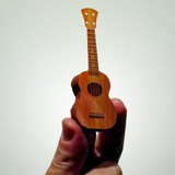 手工DIY 立体组装益智玩具 乐器 乌克丽丽 吉他 吉它 3D纸模型