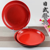 塑料仿瓷日式菜盘餐盘密胺圆形盖浇饭盘子炒饭盘汤盘大餐具西餐盘