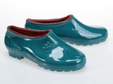 正品回力女款雨鞋元宝套脚鞋保暖鞋防水防滑鞋低帮水鞋绿色3081