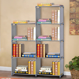 特价包邮双排高低款多层简易书柜自由组合书橱书架儿童储物花架子