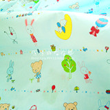 卡通小熊小兔全棉被罩纯棉布料宝宝被套幼儿园床单单人被套 定做