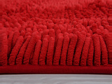 50*100cm大红色 雪尼尔真皮沙发垫  布艺毛绒坐垫 单个单人双人三