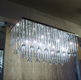 波西米亚风格 现代水晶餐厅吊灯 长形水晶吊灯 水晶灯