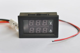 DC0-10V LED直流数显电压电流双显表头 数字 电池电量表 高精度