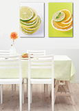 餐厅两联水果挂画欧式无框板画现代简约静物装饰壁画 单幅价