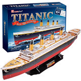 乐立方diy成人玩具立体拼图远洋邮轮模型 舰船 拼装 泰坦尼克号