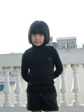 儿童装男童女童中童大童秋冬黑色百搭高领长袖T恤打底衫上衣韩版