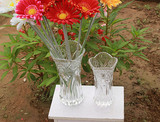 包邮透明玻璃花瓶富贵竹大号百合经典贴花磨砂，水培水晶花瓶款。