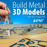 ZOYO Metallic Nano Puzzle 3D立体拼图仿真迷你金属模型创意玩具