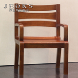 乔克斯全实木书椅 简约电脑椅 实木书房椅子现代办公椅休闲扶手椅