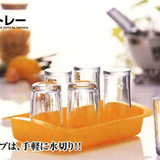 日本进口Inomata杯子沥水收纳架（盘） 托盘杯子收纳 Feeling系列