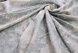 热卖 布料服装花卉植物布头面料印染亚麻 浅灰白色深蓝色欧美