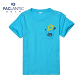 派克兰帝Paclantic童装 男童2015夏装新款纯棉针织纯色短袖T恤