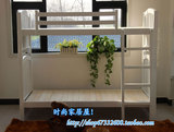 韩式儿童家具实木白色上下床 松木双层床 高低床 子母床 定做儿童