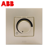 ABB开关插座开关面板钢框由艺珍珠金系列智能调光开关AU412-PG