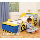 包邮出口英国儿童房婴儿床汽车床护栏童床宝宝多功能带储物箱bb床