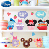 迪士尼米奇冰箱贴纸 厨房橱柜装饰冰箱贴趣味个性可移除餐厅墙贴