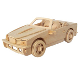宝马 汽车系列3D立体木制拼图 儿童益智玩具 DIY手工制作木质模型