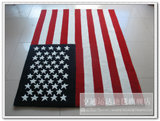 现货手工加厚腈纶地毯地垫客厅茶几床前地毯美国国旗地毯包邮可定