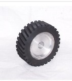 砂带机专用橡胶轮/优质铝芯橡胶抛光轮/砂带打磨抛光套轮  200*75