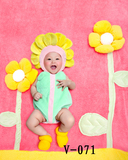 新款儿童摄影服装影楼拍照服饰百天艺术写真衣服太阳花向日葵造型