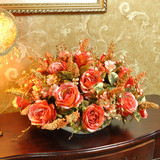 浪漫法式圆形桌花 欧式仿真花套装假花玫瑰花餐桌鞋柜装饰花