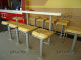 厂家直销吧台吧椅 固定餐桌/肯德基快餐桌椅/分体桌椅 不锈钢餐桌