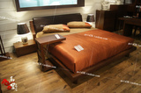 现代简约时尚1.5或1.8米6尺双人床可配排骨架或气压高箱储物床身