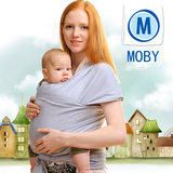 新生儿背巾 美国Moby Wrap婴儿背巾 婴儿背带 育儿背巾西尔斯推荐