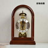 枫叶机械钟座钟创意仿古台钟实木欧式复古坐钟表中式客厅奢华摆件