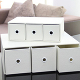 家居办公收纳盒抽屉白色两层cd分层寝室书柜宜家收纳柜杂物整理柜
