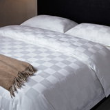 松树林酒店四件套宾馆简约纯色床上用品纯棉被套被套1.21.5m2.0米