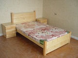 欧式白色松木床儿童公主单人双人床现代简约成人1.8米全实木床