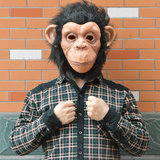 可爱大耳猴子面具西游记美猴王服装道具金刚猩猩七龙珠孙悟空头套