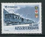 奥地利2013年发行铁路百年邮票火车城徽1全adl