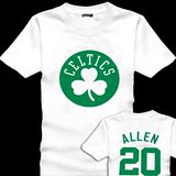 Celtics 凯尔特人t恤 ALLEN 20号 雷阿伦短袖 球衣T恤衫 篮球半袖