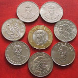 全新原光 台湾纪念币 硬币 全套8枚 台币 龙 莫那 光复50 建国等