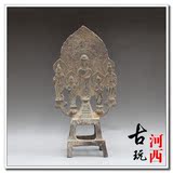 仿古出土老旧纯铜佛像古代佛堂宗教用品神像摆件古玩杂项古董收藏