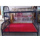 欧式铁艺高低床子母床两层床上下铺床 成人上下床双层床金属铁床
